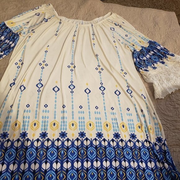 LIGHTWEIGHT flowy dress - Picture 1 of 7